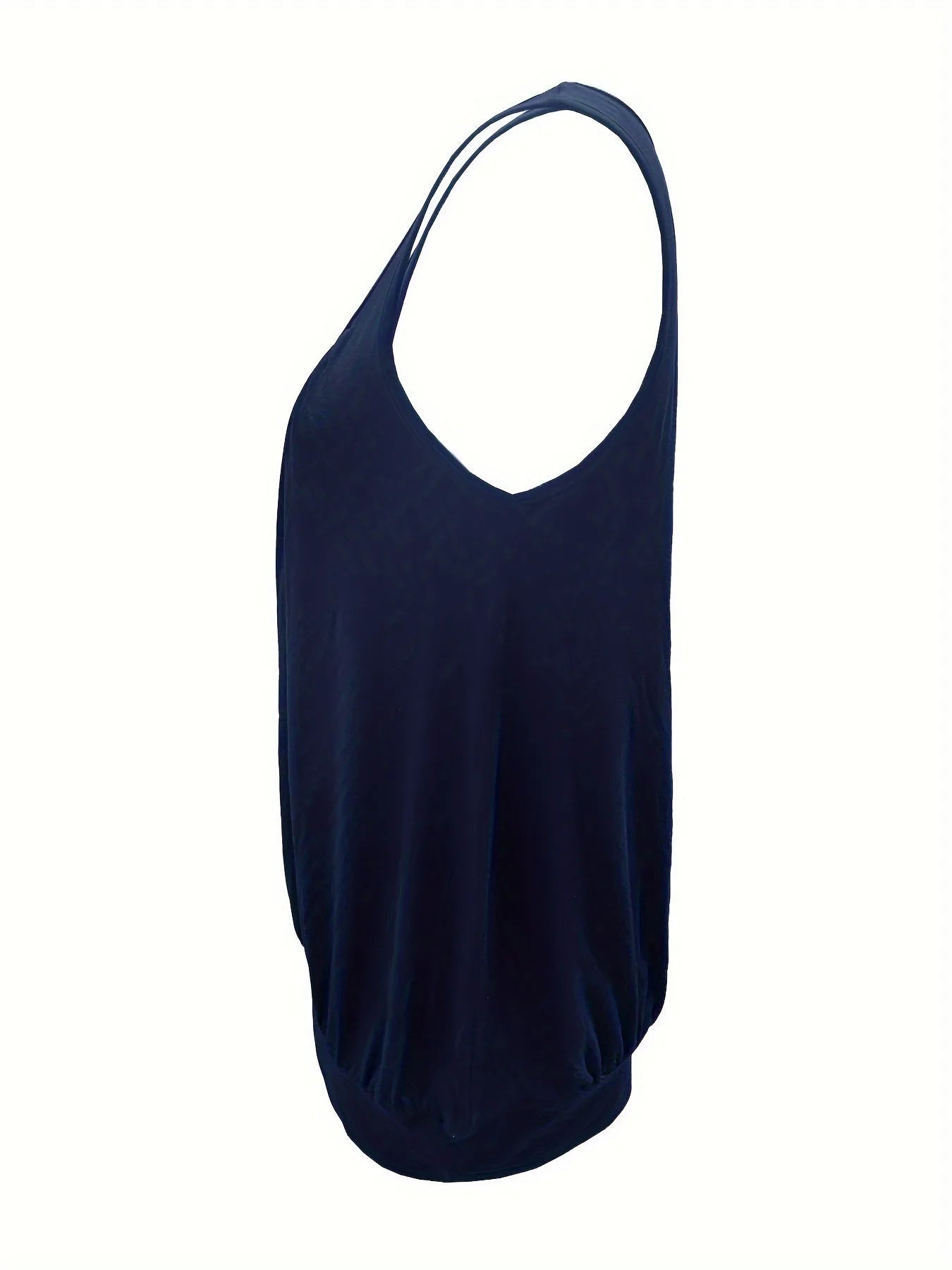 Relaxed Scoop Neck Tank Top with Lightweight Stretch Casual Streetwear Everyday Design