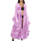 Sheer Layered Gothic Robe Style Alternative Fashion Dress Set