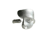 Mystical Face Open Ring for Gothic Alternative and Avant Garde Styling