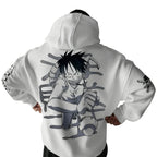 Anime Manga Oversized Hoodie With Minimalist Streetwear Character Illustration Design