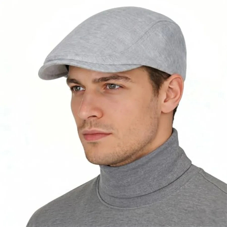 Classic Cotton Ivy Flat Cap Minimalist Driving Beret for Everyday Casual Streetwear Style