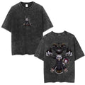 Anime Goth Fantasy Graphic Oversized Washed Streetwear T-Shirt