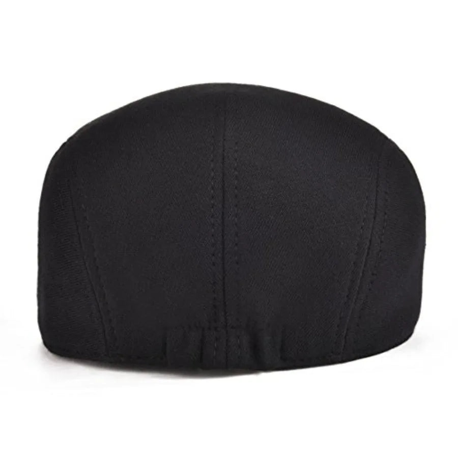 Classic Cotton Ivy Flat Cap Minimalist Driving Hat for Everyday Wear