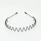 Minimalist Wavy Metal Headband Alternative Streetwear Hair Accessory