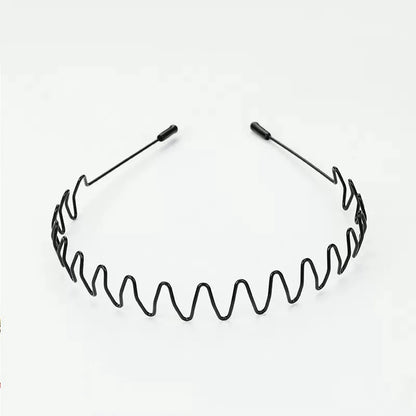 Minimalist Wavy Metal Headband Alternative Streetwear Hair Accessory