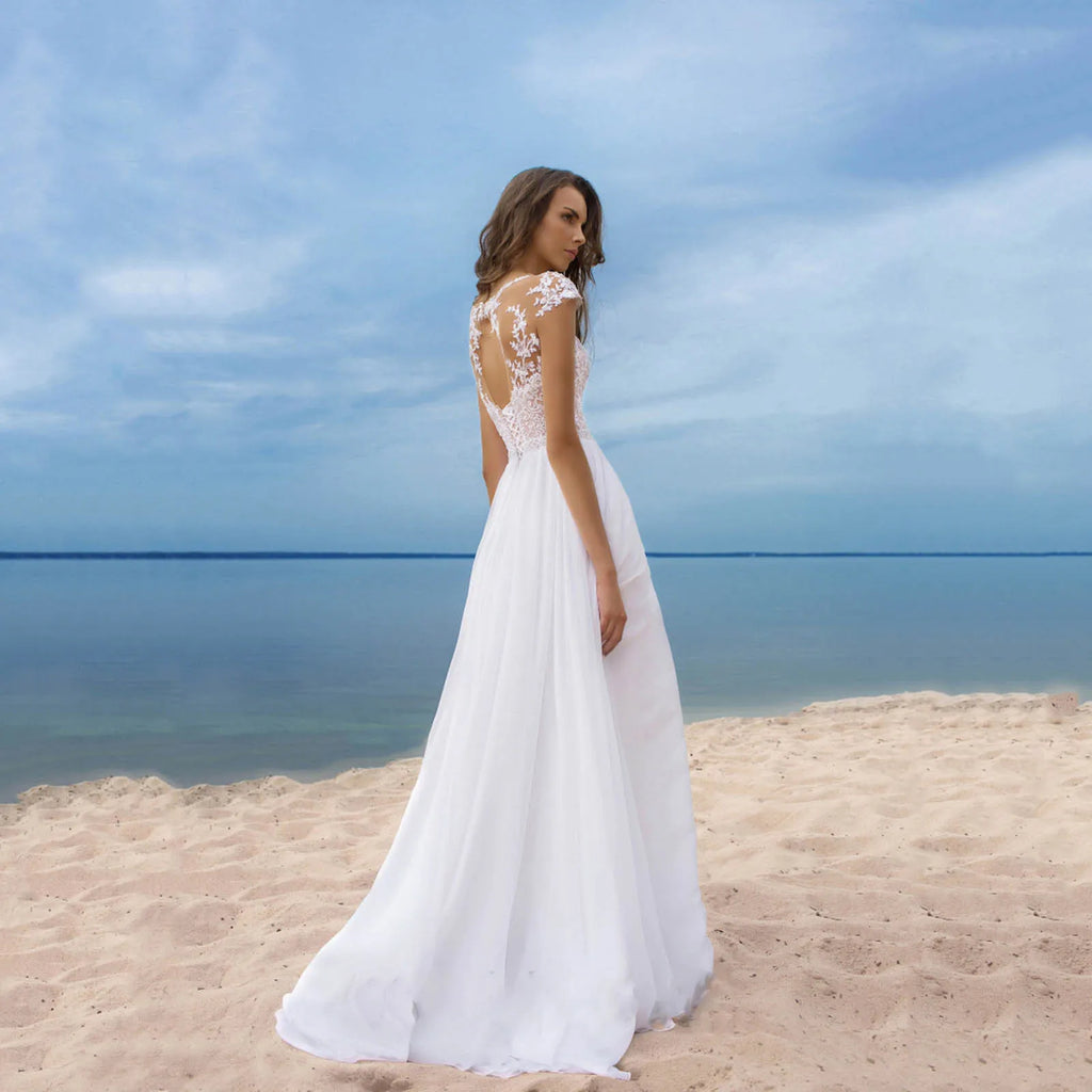 Flowing Open Back Maxi Dress With Soft Draped Movement