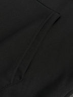 Minimalist Anime Goth Symbol Hoodie With Oversized Streetwear Aesthetic