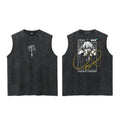 Anime Mystic Emblem Washed Sleeveless Streetwear Tank Top