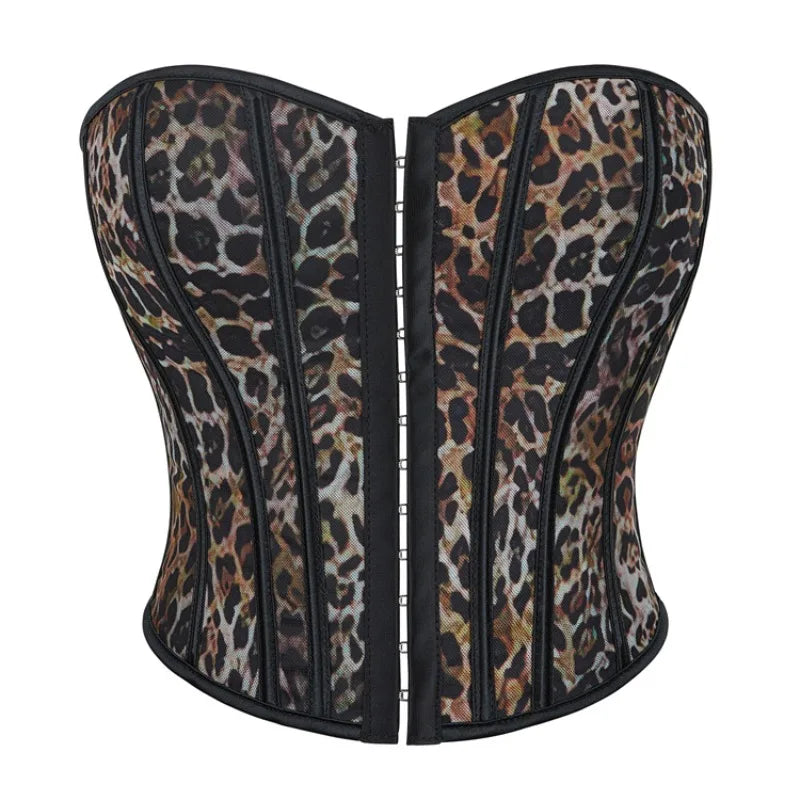 Strapless Corset Top with Structured Boning and Sculpted Waist Silhouette