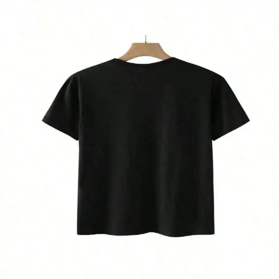 Dark Anime Gothic Graphic T-Shirt with Abstract Manga Streetwear Artwork