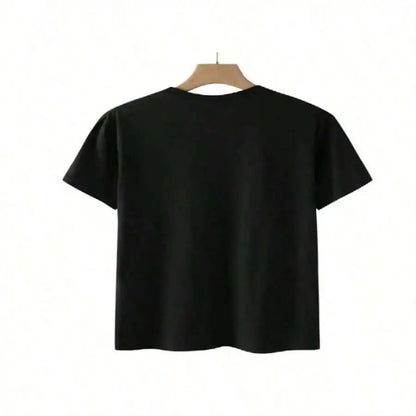 Dark Anime Gothic Graphic T-Shirt with Abstract Manga Streetwear Artwork