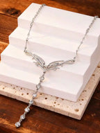 Minimalist Crystal Pendant Waist Chain for Elegant Alternative and Y2K Styling