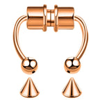 Decorative Faux Septum Nose Ring for Punk Gothic Fashion Looks