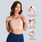 Minimalist Seamless-Style Wireless Bralette in Solid Nude with Wide Shoulder Straps