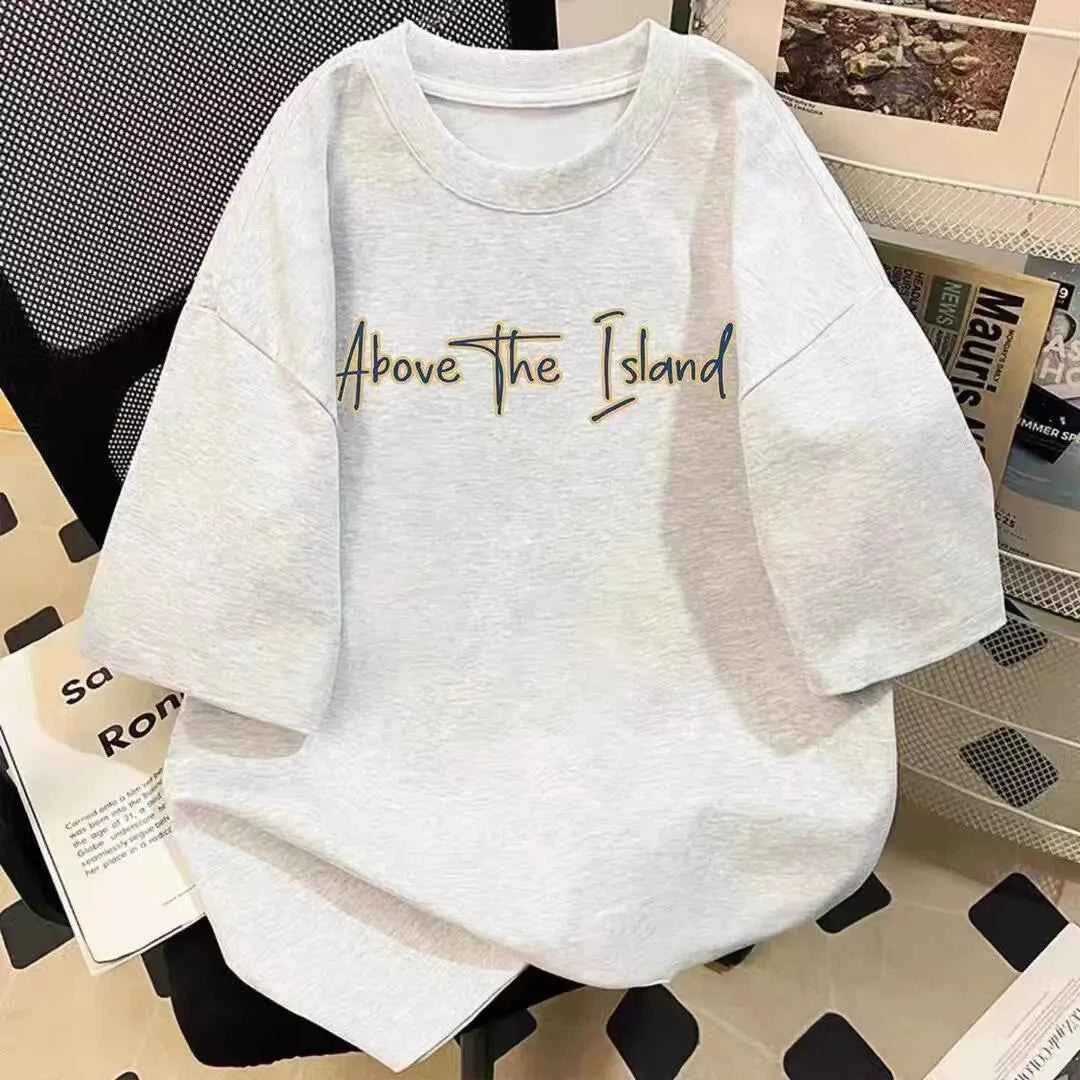 Sketch Duo Anime Graphic Oversized Soft Cotton Casual Streetwear T-Shirt