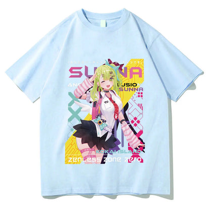Kawaii Anime-Inspired Oversized Graphic Japanese Streetwear Casual Cotton T-Shirt