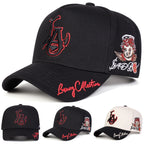 Decorative Embroidered Adjustable Baseball Cap for Contemporary Casual Streetwear Everyday Fashion Style