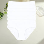 Six-Piece Classic Cotton Blend Mid-Rise Brief Set in Essential Neutrals