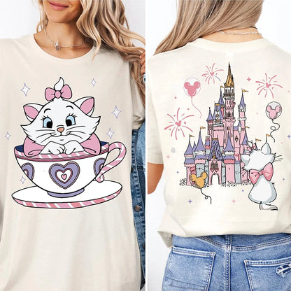 Princess Cat Anime Graphic Soft Cotton Kawaii Casual T-Shirt