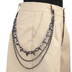 Layered Spike Chain Belt Accessory for Punk, Grunge and Gothic Outfits