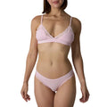Soft Scalloped Lace Deep Plunge Wire-Free Bralette
