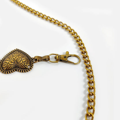 Vintage Heart Chain Waist Belt for Gothic Harajuku Alternative Fashion Looks