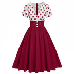 Retro Gothic Flare Dress with Manga Streetwear Aesthetic