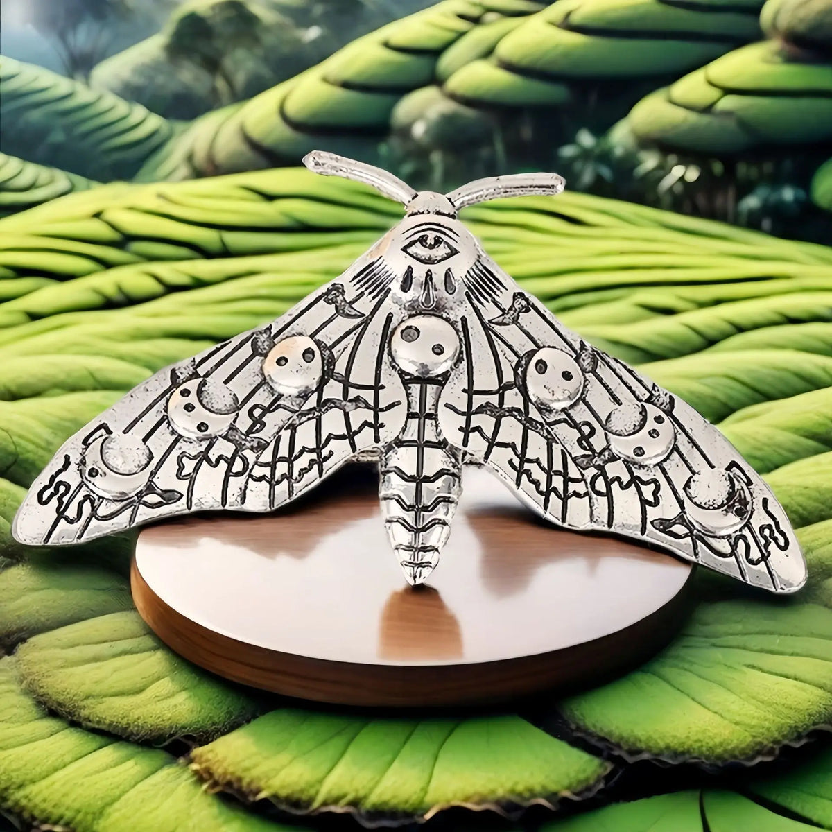 Vintage Gothic Moth Hair Clip Mystical Nature Inspired Statement Accessory