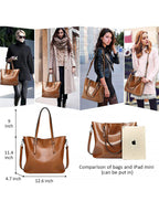 Minimalist Top Handle Tote Satchel Bag with Spacious Everyday Carry Design