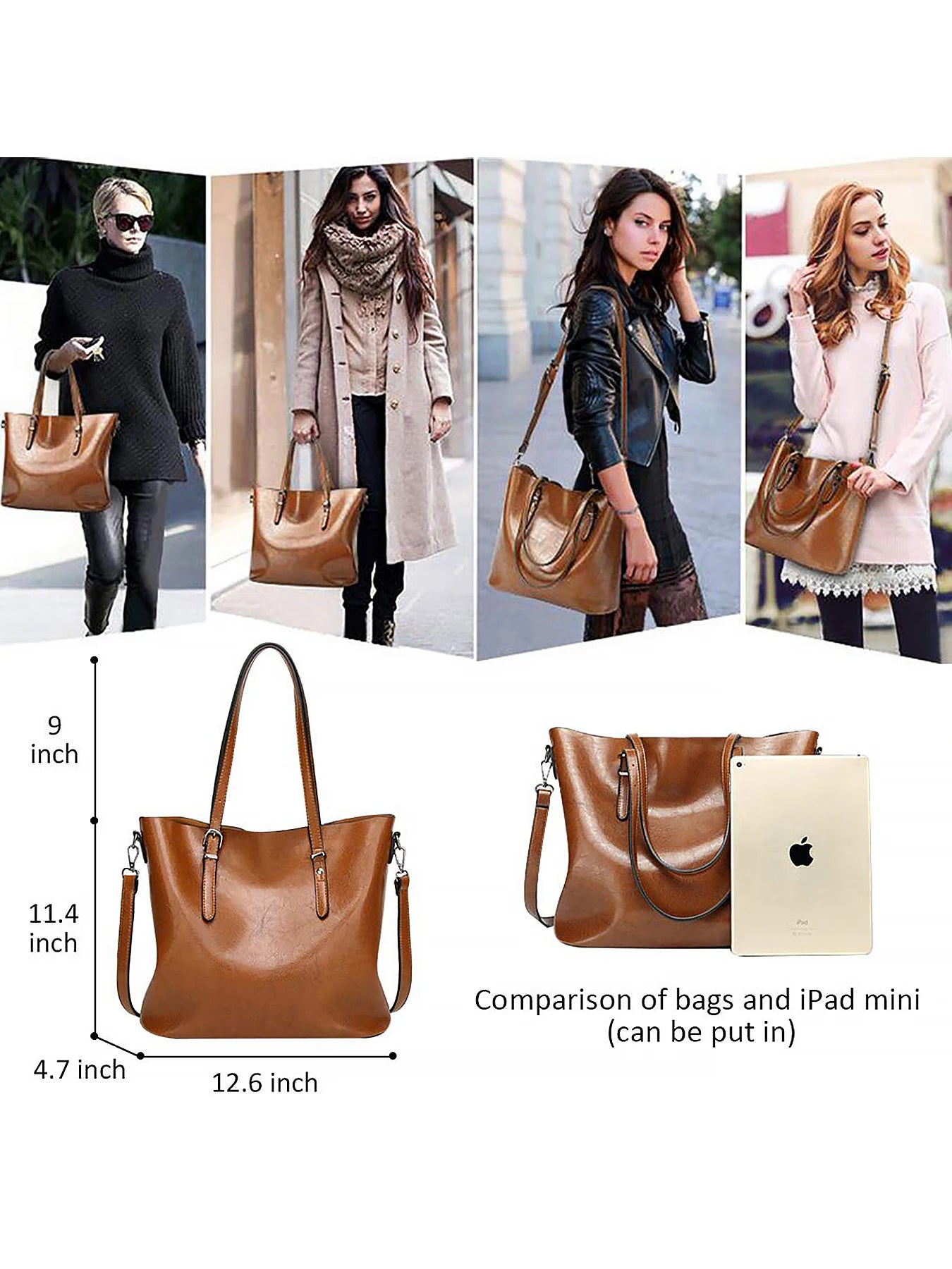 Minimalist Top Handle Tote Satchel Bag with Spacious Everyday Carry Design
