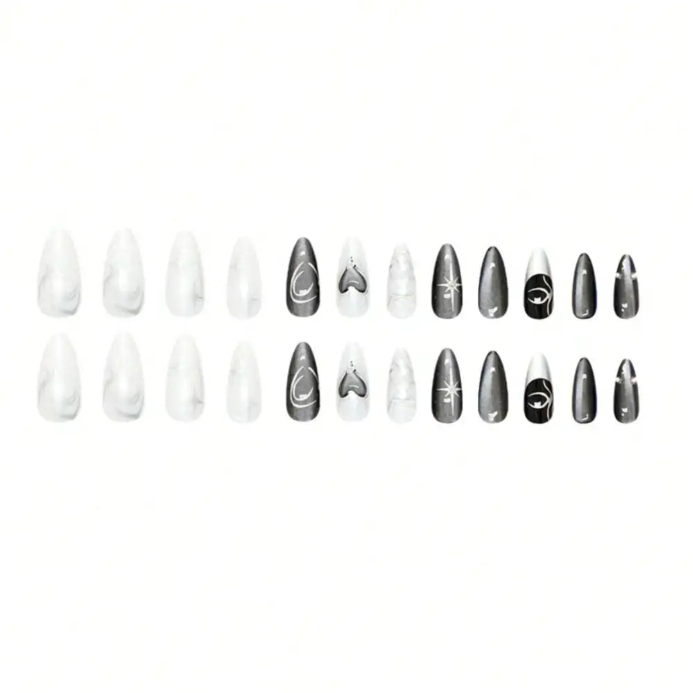 Sculpted Gothic Charm Press-On Nail Art Collection