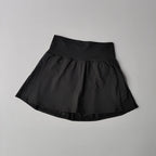 High Waist Athletic Skort with Flared Hem Performance Tennis Styling