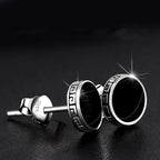 Industrial Barbell Stud Earrings for Punk Streetwear and Alternative Fashion