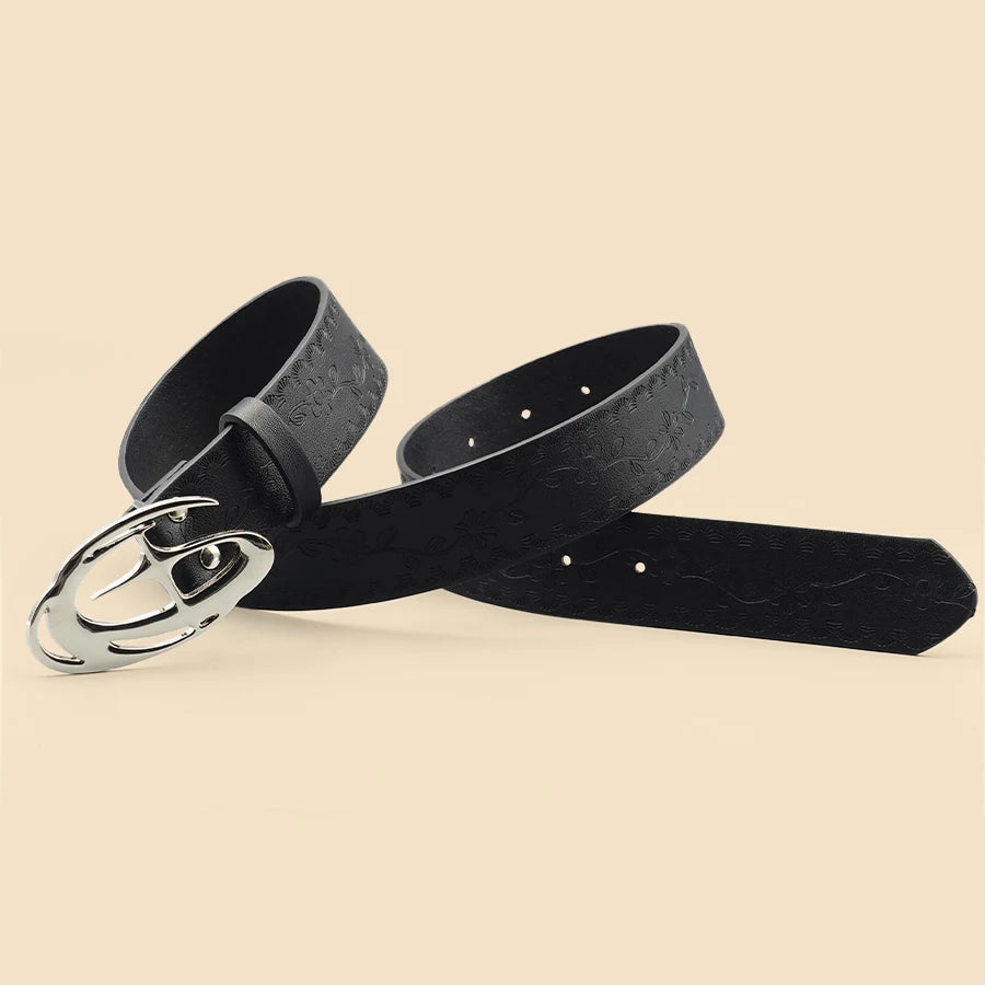 Celestial Moon Buckle Belt for Dark Feminine and Gothic Styling