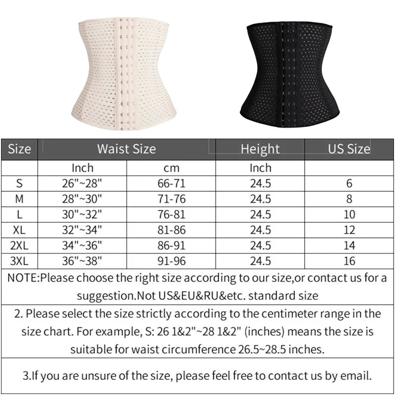 Breathable Perforated Underbust Waist Cincher with Multi-Row Hook Closure