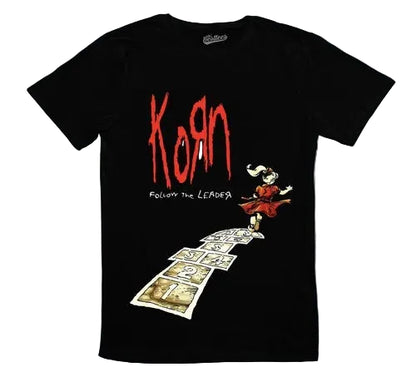 Vintage Typography Graphic T-Shirt with Retro Streetwear Music-Inspired Artwork