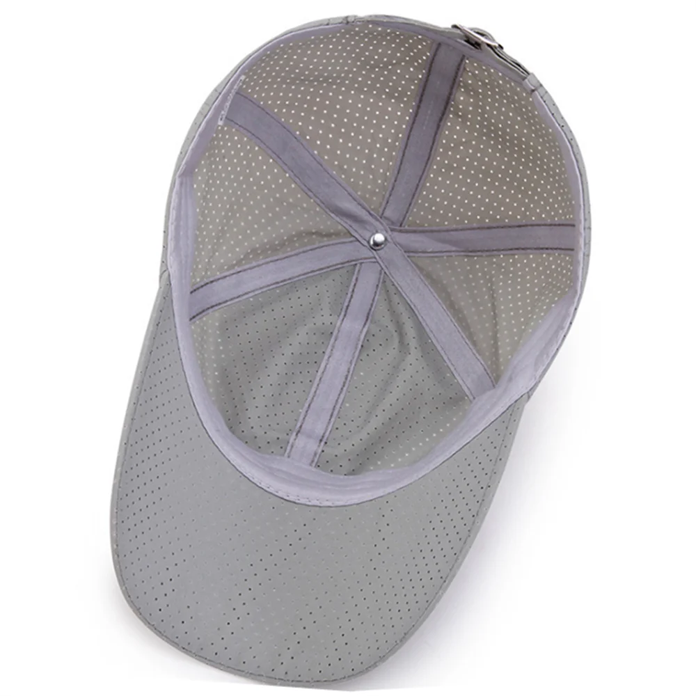 Unisex Quick Dry Baseball Cap with Adjustable Strap for Outdoor Sports and Everyday Wear