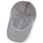 Unisex Quick Dry Baseball Cap with Adjustable Strap for Outdoor Sports and Everyday Wear