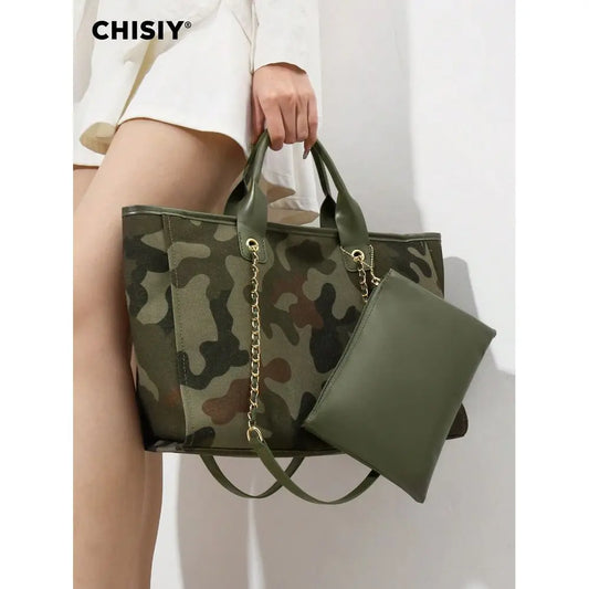 Utility Inspired Oversized Tote Bag with Relaxed Shoulder Carry