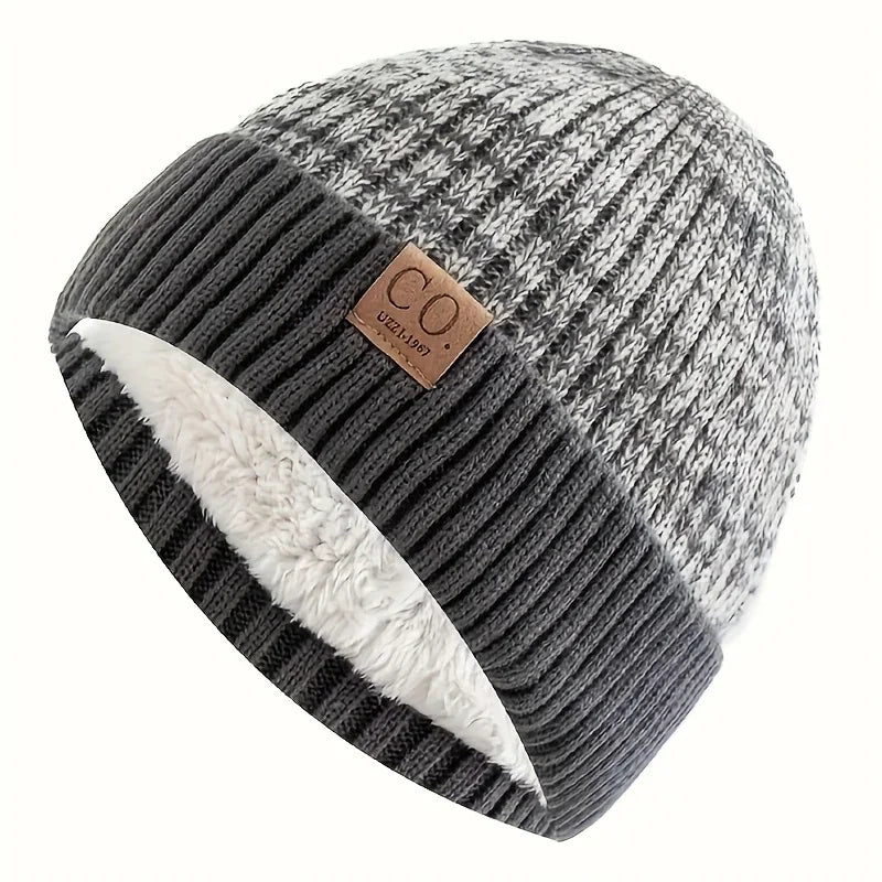 Brimless Ribbed Polyester Knit Beanie for Everyday Winter Casual Streetwear and Travel Comfort
