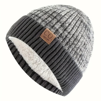 Brimless Ribbed Polyester Knit Beanie for Everyday Winter Casual Streetwear and Travel Comfort