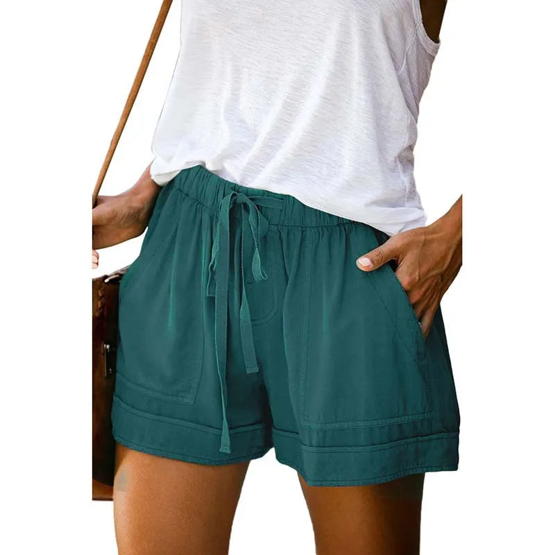 Women's Quick Dry Drawstring Athletic Shorts with Relaxed Fit and Comfortable Everyday Design