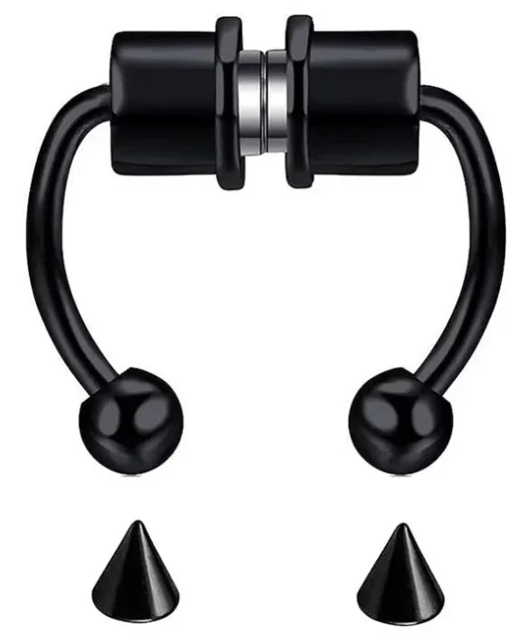 Decorative Faux Septum Nose Ring for Punk Gothic Fashion Looks