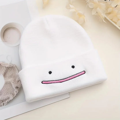 Minimalist Embroidered Acrylic Knit Beanie for Casual Streetwear Winter Everyday Fashion and Comfort