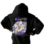 Anime Graphic Oversized Hoodie With Manga Style Retro Streetwear Artwork