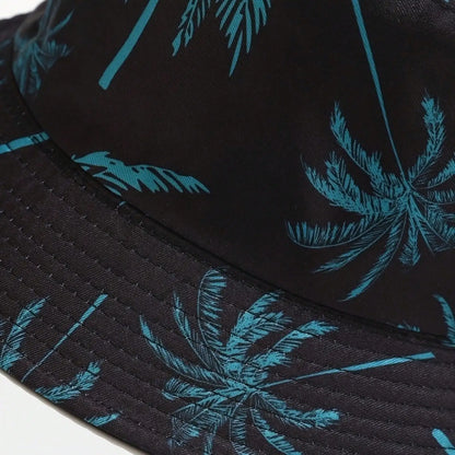 Unisex Tropical Print Bucket Hat for Casual Beach Travel and Everyday Outdoor Adventures