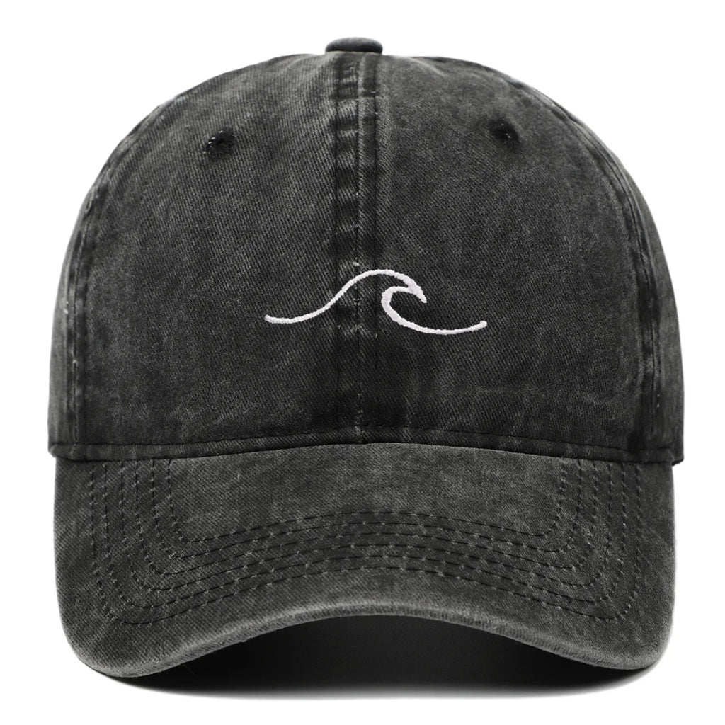 Unisex Washed Baseball Cap with Minimal Embroidered Detail for Casual Everyday Streetwear Style