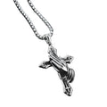 Praying Hands Cross Pendant Necklace With Vintage Gothic Statement Aesthetic