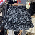 Tiered Ruffle Mini Skirt with Elastic Waist Balletcore Streetwear Silhouette