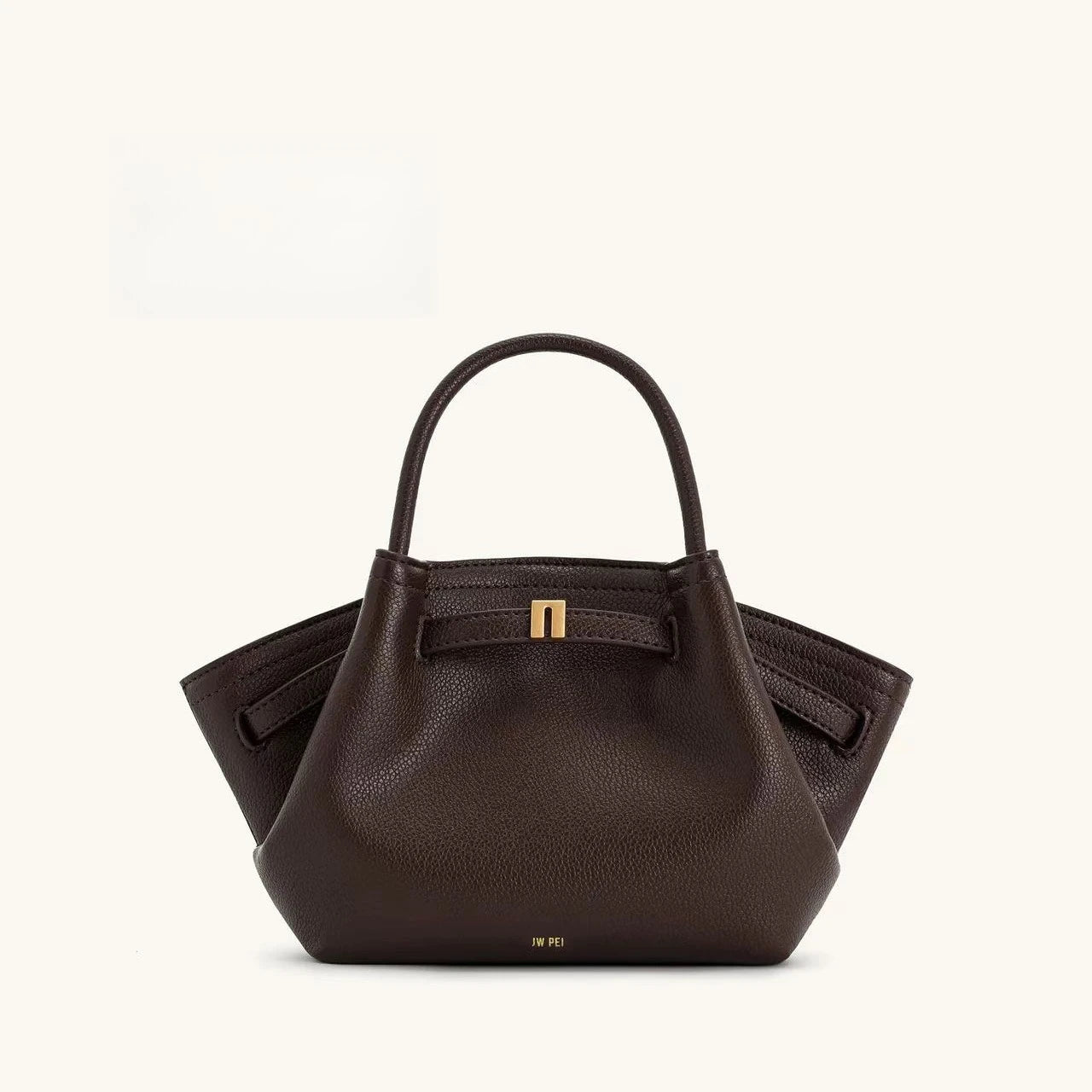 Structured Dumpling Tote Bag with Top Handle Large Capacity Design